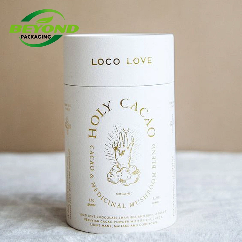 Recycled Cardboard Kraft Paper Design Costom Color Circle Packaging Box for Unique Gift Box for Perfume Bottle