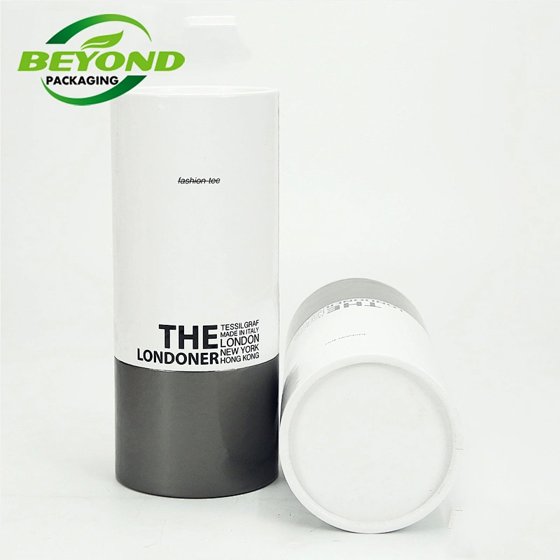 Eco friendly white high quality kraft cardboard cylinder round for LED light bulb custom logo paper tube packaging