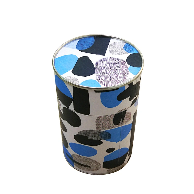 Custom Size OEM Printed Round Paper Cardboard Tube Box Gift Products T-shirt Tea Coffee Beans Packaging