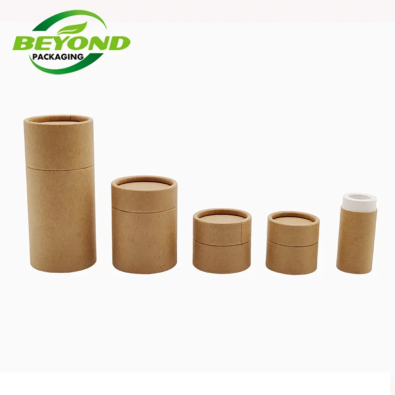 Spice tube cardboard with sifter high quality custom printed Kraft Paper Cardboard Round Tube Box Container