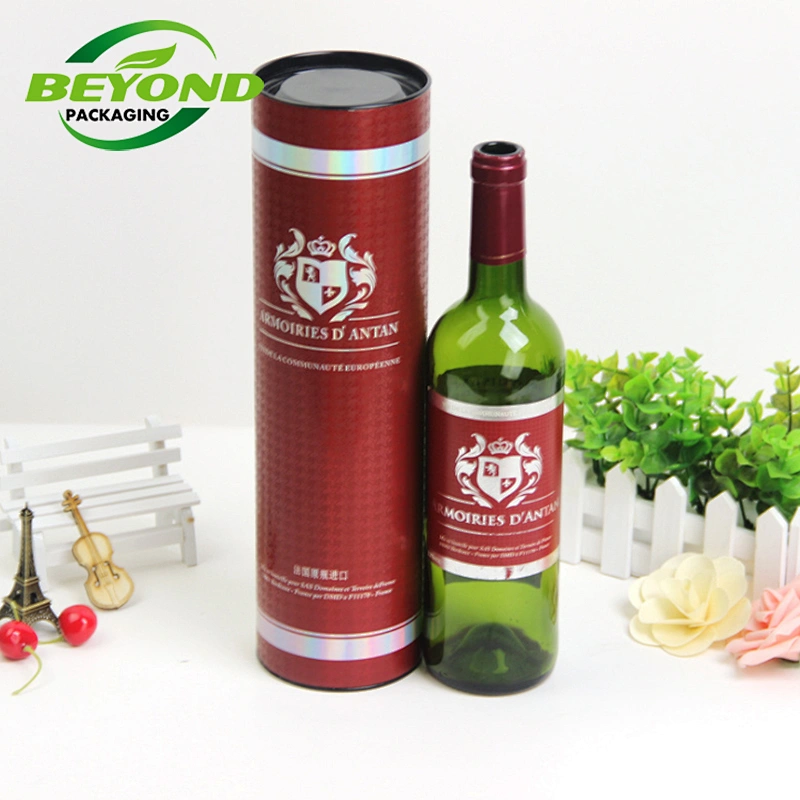 Customized Paper Box Round Tube Paper Tea Cylinder Packaging Box Tube Cylinder Wine Package Kraft Paper Tube
