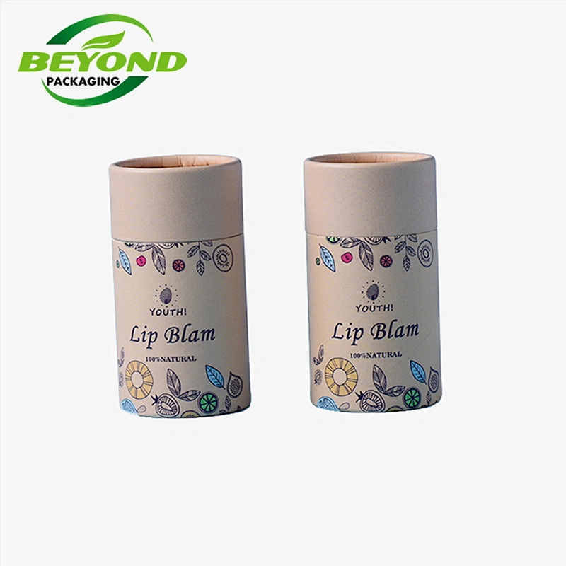 CMYK custom cylinder round craft paper cylindrical packaging cardboard tube for menstrual cups ecommerce