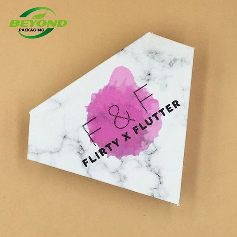 High End Customized Printing Logo Design Rhombus Shape Base And Lid Gift Box Packaging Jewelry Box for Necklace Bracelet Ring