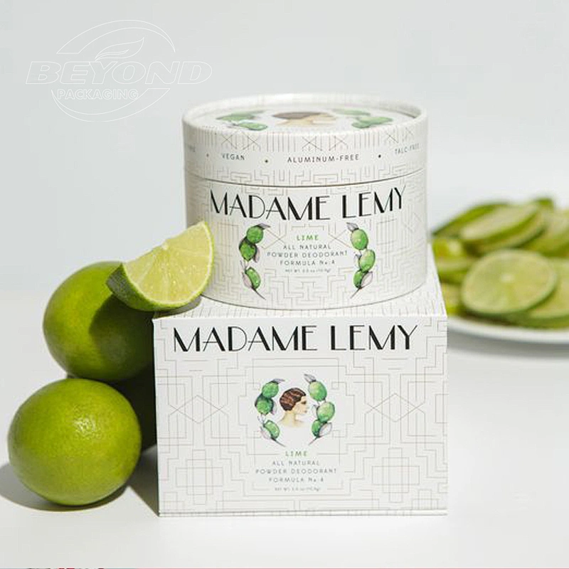 Wholesale Luxury Kraft Cylinder Paperboard Childproof Tube Packaging Paper Cosmetic Canister Cylinder Packaging Box