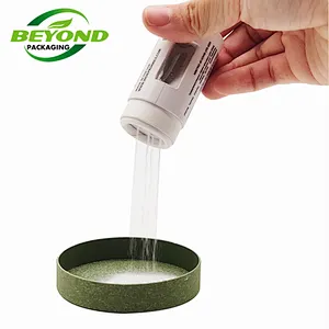 Eco Friendly Cardboard Powder Container Tube Packaging Containers with Shaker Top for Salt Packaging Coated Paper Recyclable