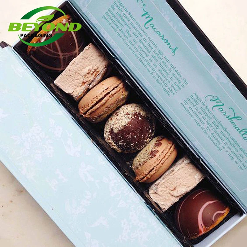 Beautiful Design China Supplier Custom Biodegradable Macaron Packaging Box With Clear Window