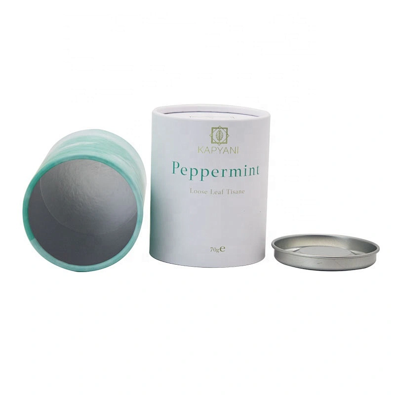 Biodegradable Customized Circular Paper Tube Boxes Recycled Nut Food Grade Packaging Aluminium Foil Containers