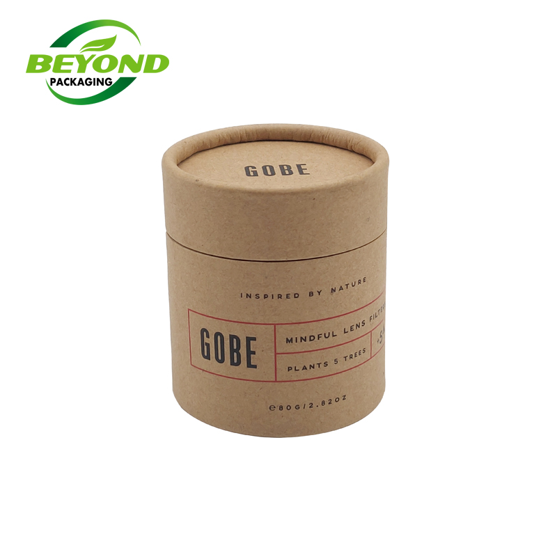 100% Recycled Material Kraft Cardboard Circular Roll Edge Stamping Packaging Paper Tube/Cans