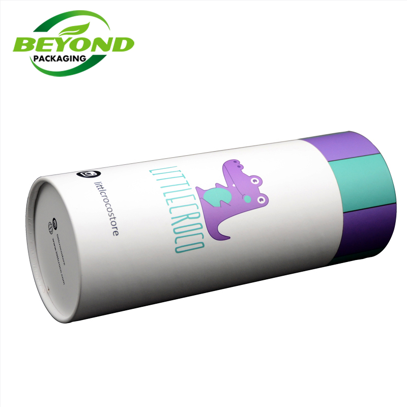 New Wholesale Empty Packaging Tube  Recycled Art Beauty Packaging Tubes Gift Cylinder