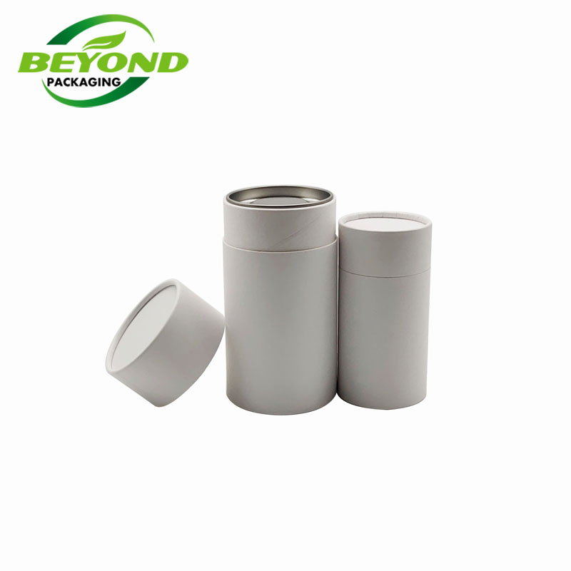 Hermetic Custom Round Paper Packaging with Biodegradable Food Grade Paper Box Airtight Spice Container