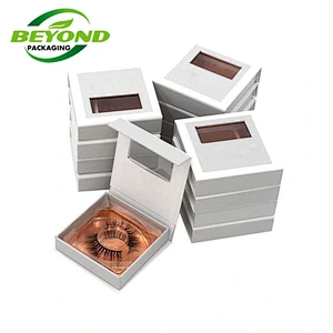 Luxury High Quality Cardboard Custom Printed Eyelash Packaging Box Empty Magnetic Closure Boxes Make Your Own Eyelash Box
