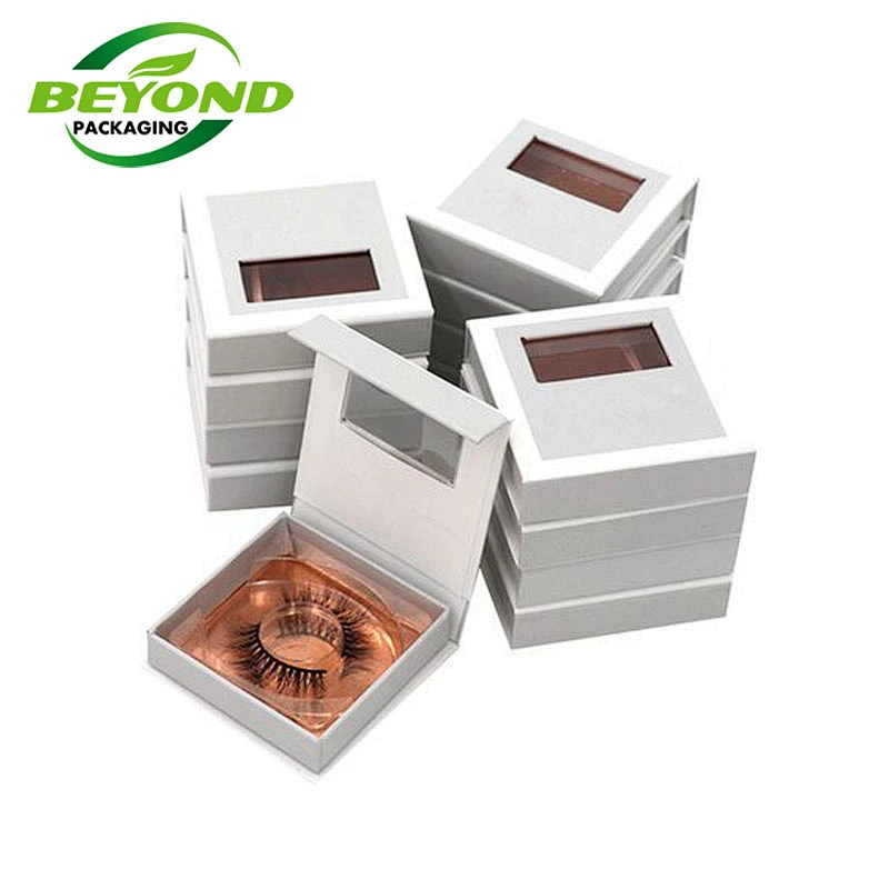 Luxury High Quality Cardboard Custom Printed Eyelash Packaging Box Empty Magnetic Closure Boxes Make Your Own Eyelash Box