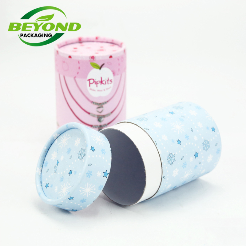 Luxury Custom Cardboard Paper Rigid Round Cylinder Tube Christmas Praline Chocolate Gift Box Pack