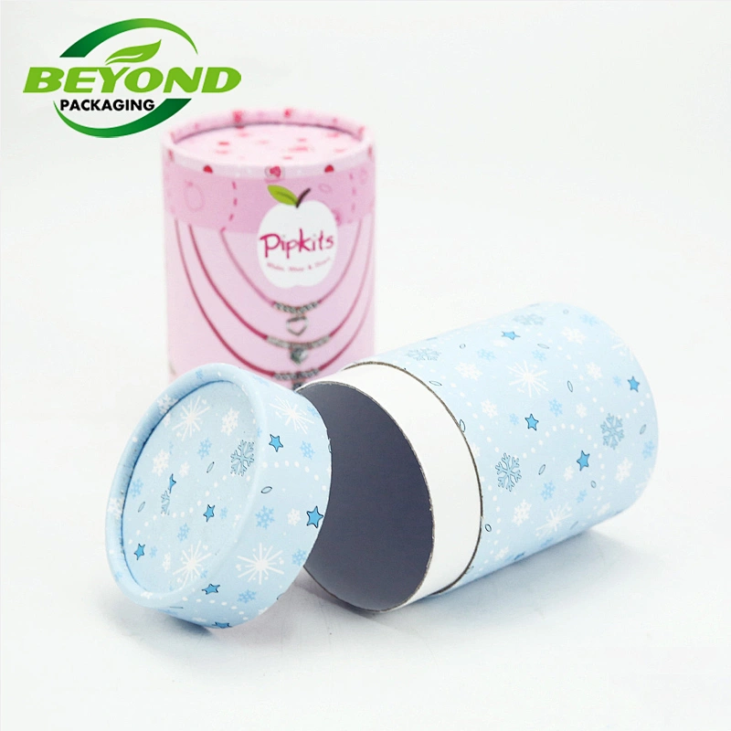 Luxury Custom Cardboard Paper Rigid Round Cylinder Tube Christmas Praline Chocolate Gift Box Pack