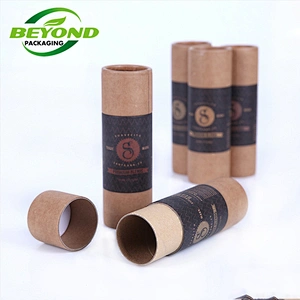 Custom Eco Friendly Recyclable Food Grade Stick Cylinder Packaging Cardboard Container Kraft Paper Tube