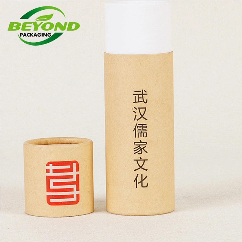 Custom Recycled Kraft Cardboard Biodegradable Cylinder Brown Craft Paper Tube For Filter Packaging Box