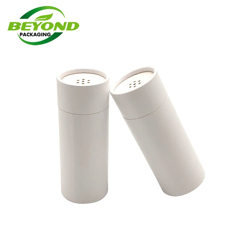 Hot Sale Round Circular Paper Tube Kraft  Packaging With Shaker Lids Cylinder Box For Bath Salt