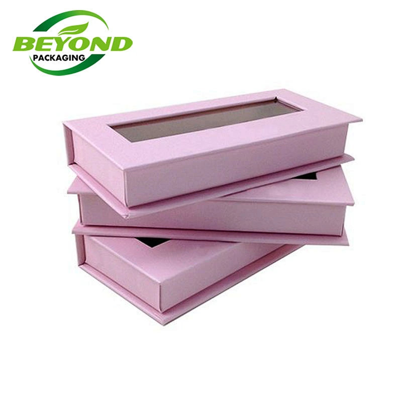 Luxury High Quality Cardboard Custom Printed Eyelash Packaging Box Empty Magnetic Closure Boxes Make Your Own Eyelash Box