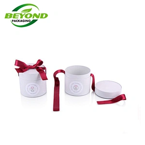 custom design luxury pink rigid cardboard small round tube paperboard wedding  packaging paper tube