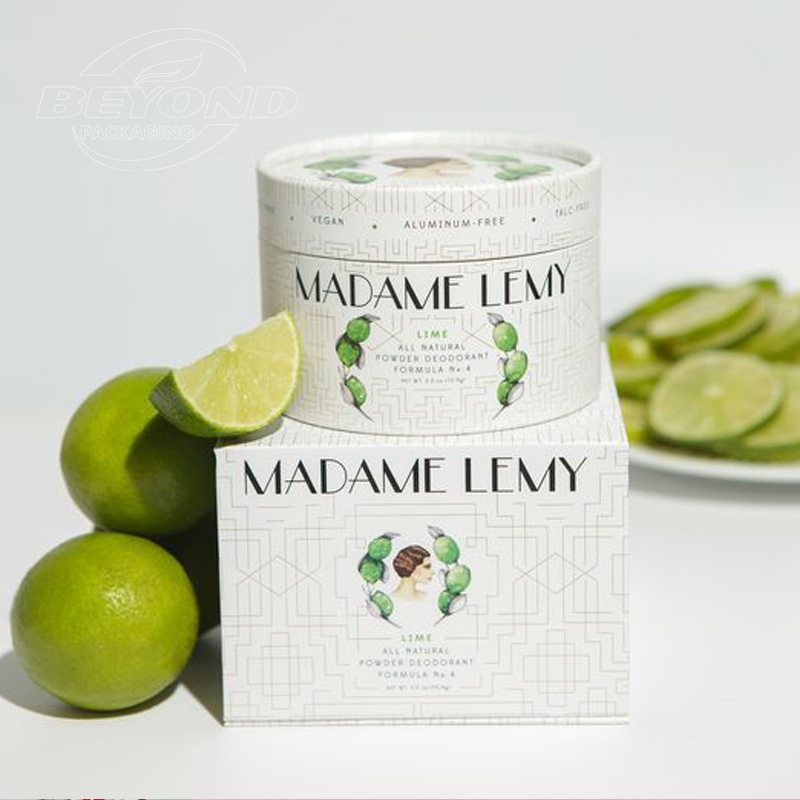Customized Eco Friendly Creative Printing Recycled Biodegradable Kraft Paper Tube For Face Cream Jar Packaging