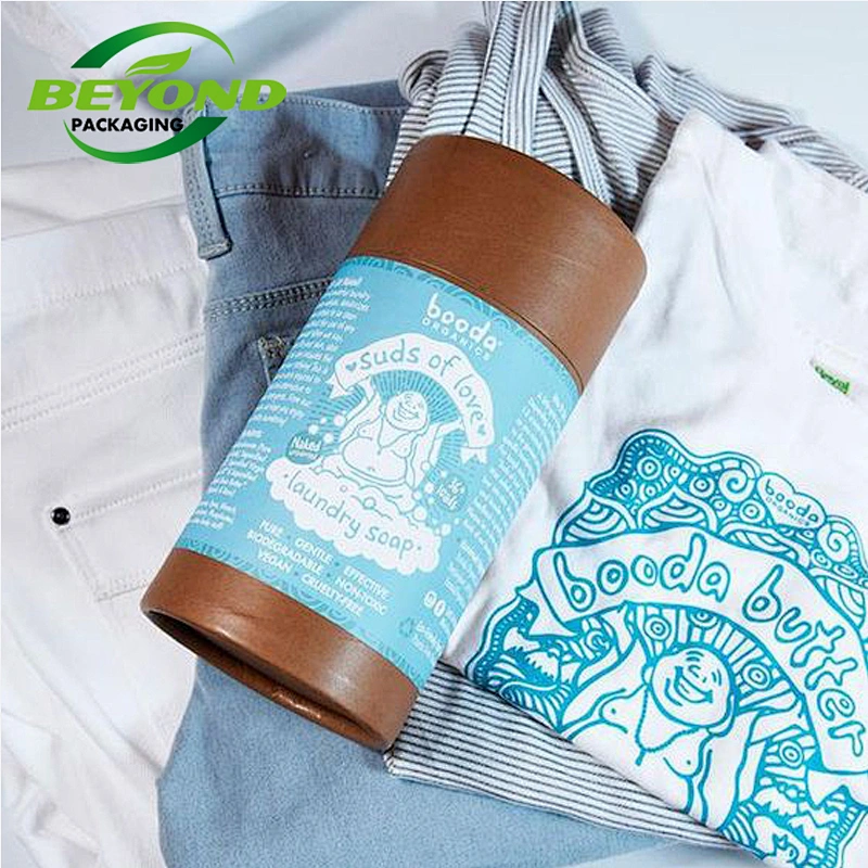 Eco Friendly Recycled  Cardboard Cylinder Core Paper Tube Packaging Clothes Boxes Luxury For Baby Clothes