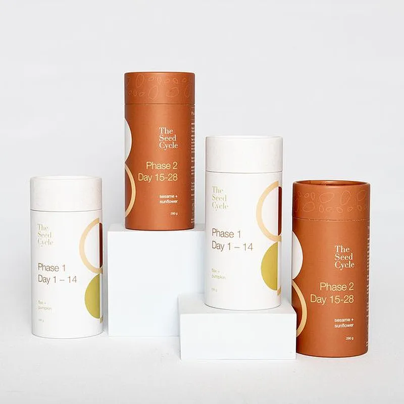 Customized Tea Paper Tube Packaging Food Grade Cardboard Cylinder Container For Tea Round Box Packaging