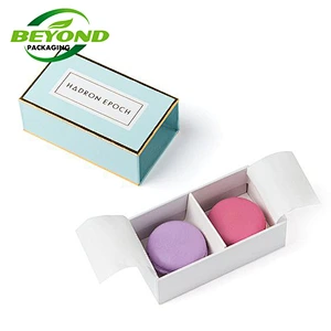 Food Grade Tasting Square Shape Custom Design Empty Box  For Macaron And Cookie Boxes With Inserts Gift Box