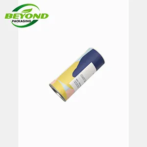 Eco cardboard food grade paper tube with salt paper tube packaging Kraft paper tube spice powder packaging with plastic shaker