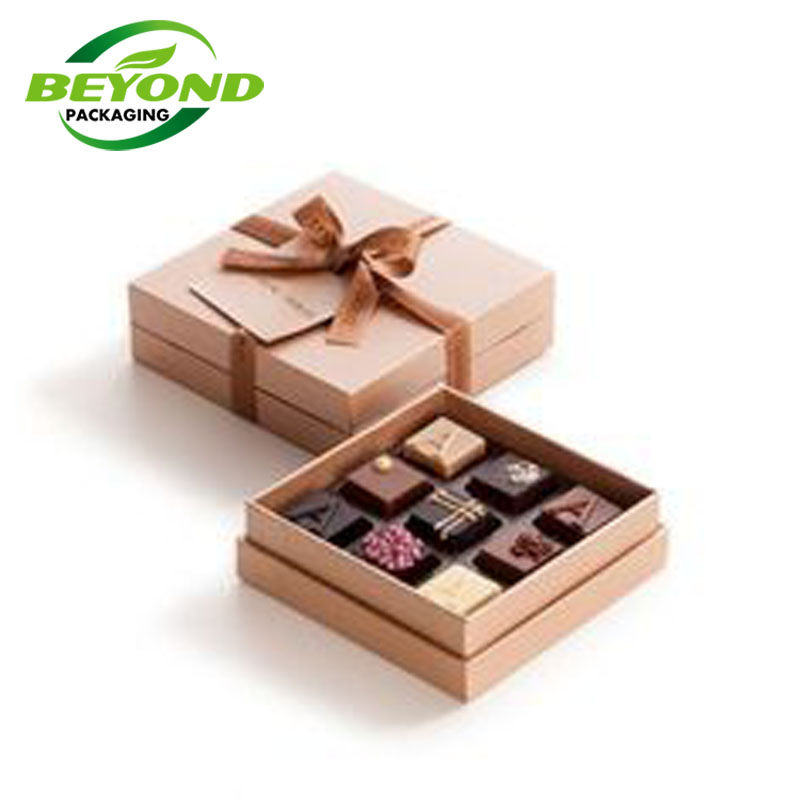 Custom Size CMYK Printing Luxury Fancy Chocolate Box Packaging Biodegradable