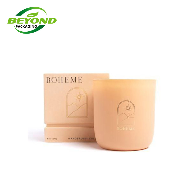 Luxury Gift Packaging Boxes Jars Lid And Base Candles Private Labels Custom Empty Jar Candle Box