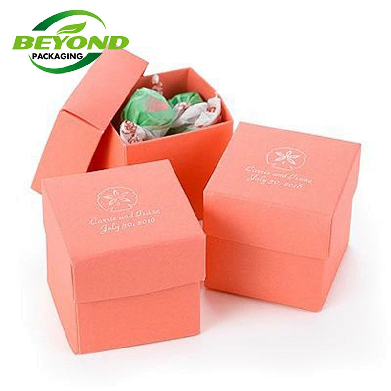 Food Grade Tasting Square Shape Custom Design Empty Box  For Macaron And Cookie Boxes With Inserts Gift Box