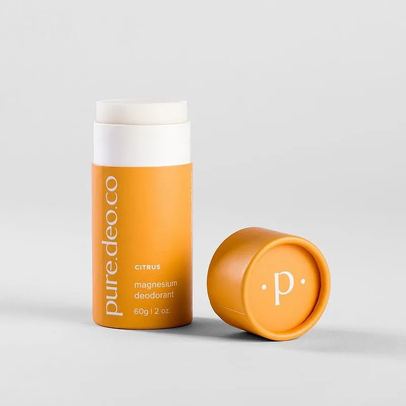 Custom Brand Design Biodegradable Kraft Cardboard Deodorant Stick Container Packaging Push Up Paper Tube