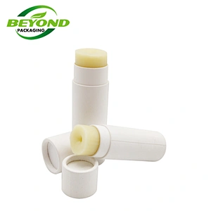Customized 100% Biodegradable Push Up Cardboard Packaging Lip Balm/Deodorant Paper Tube Packaging Box