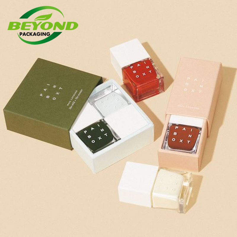 Eco Friendly Luxury Cardboard Beautiful Gift Paper Box For Mail Polish Bottle Perfume Bottle Cosmetic Packaging