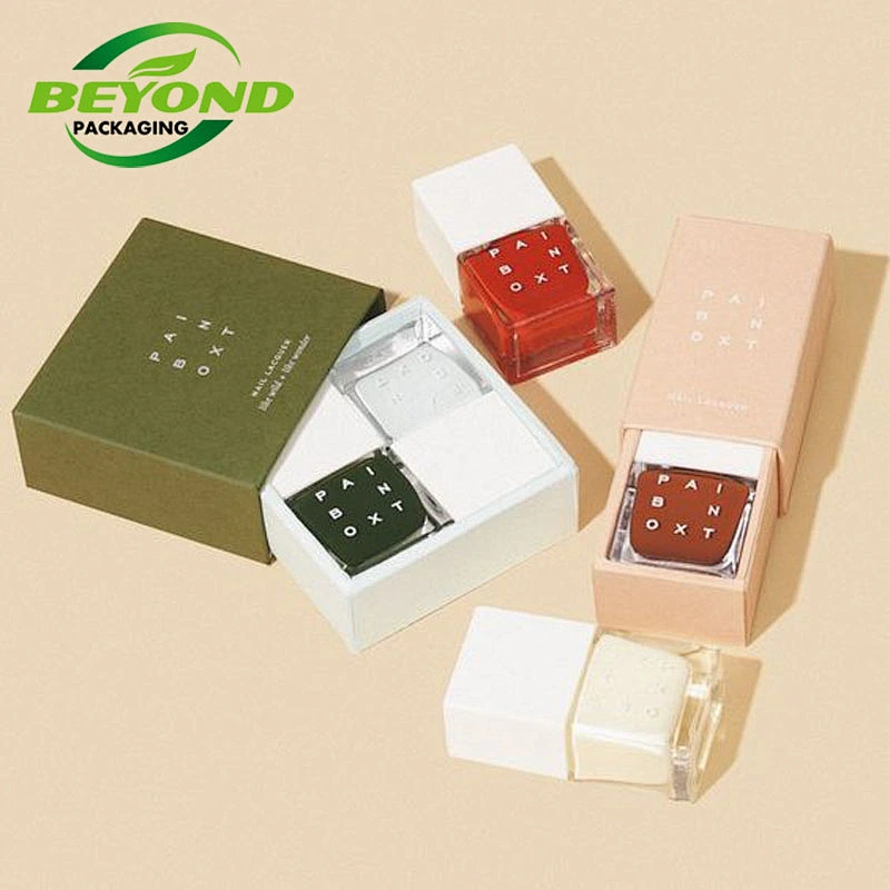 Eco Friendly Luxury Cardboard Beautiful Gift Paper Box For Mail Polish Bottle Perfume Bottle Cosmetic Packaging