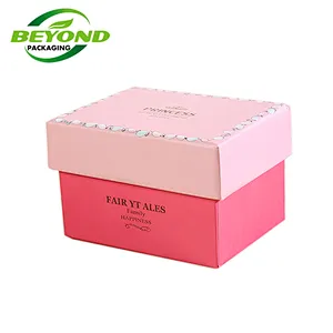 Luxury Kraft Square Cardboard Shoe Boxes With Custom Logo Cheap Pink Shipping Boxes