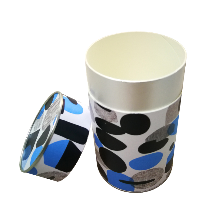 Custom Size OEM Printed Round Paper Cardboard Tube Box Gift Products T-shirt Tea Coffee Beans Packaging