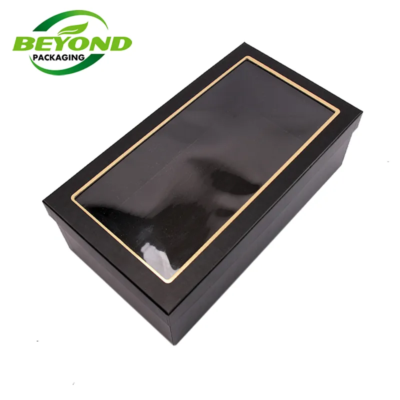 Luxury lash tile beautiful eyelash custom packaging box vendors faux mink strip lashes with PVC window bulk