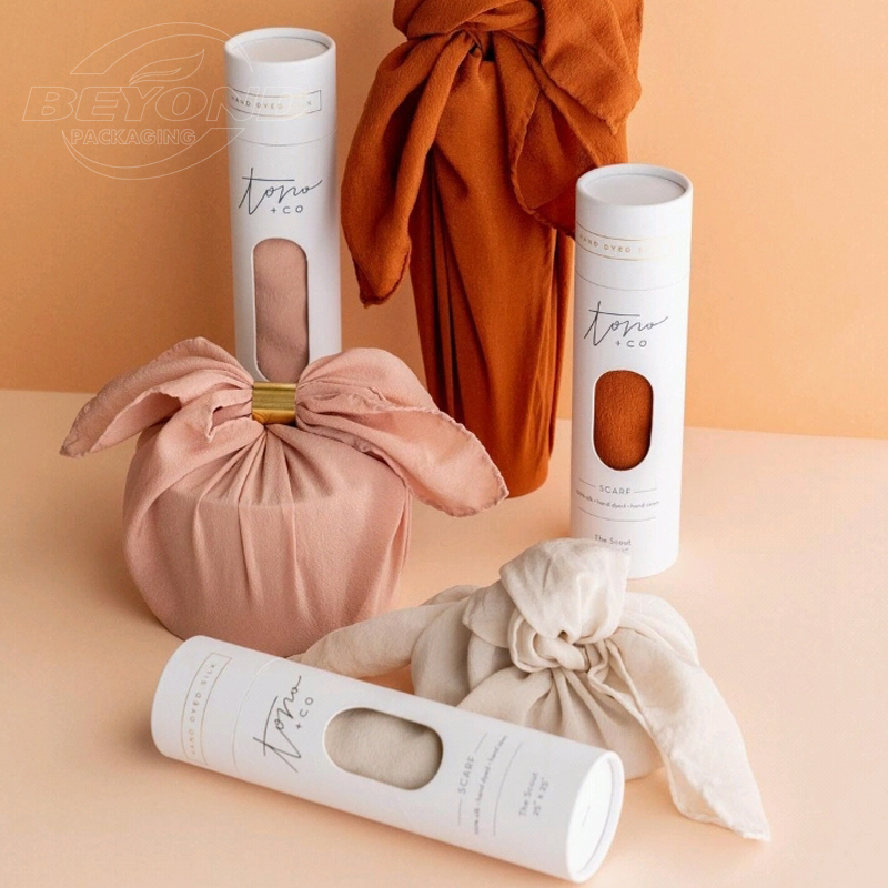 Customized Design Recycled Round Cylinder Kraft Cosmetics Round Art Paper Carton Tube For Pen Paper Tube Packaging
