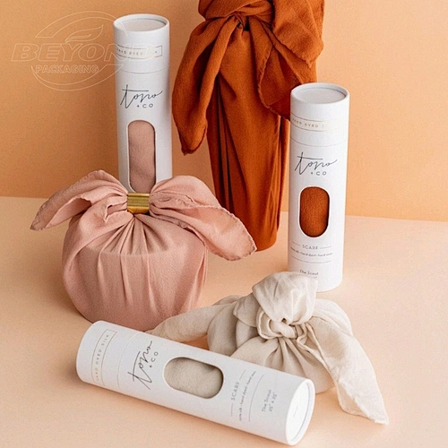 Customized Design Recycled Round Cylinder Kraft Cosmetics Round Art Paper Carton Tube For Pen Paper Tube Packaging