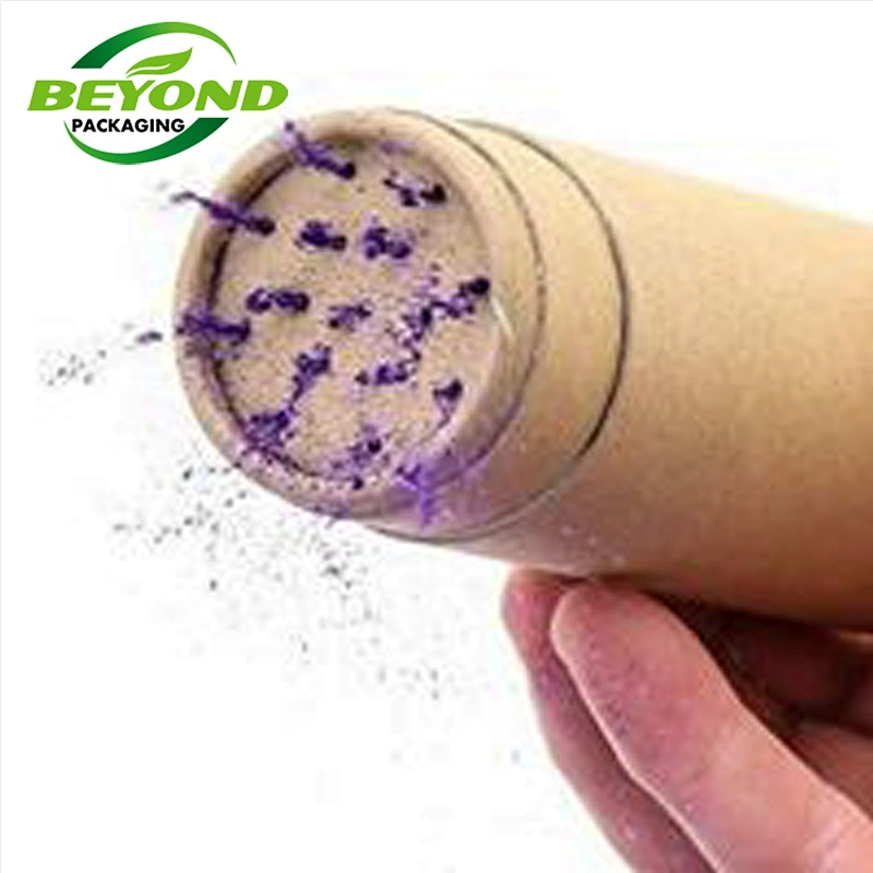 Custom Printing Eco Spice Powder Food Packaging Luxury Round Cardboard Canister Empty Paper Tube With Top Shaker