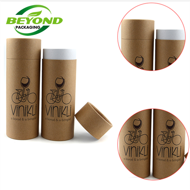 Round kraft paper tube packaging wholesale for tea biodegradable cardboard paper tube