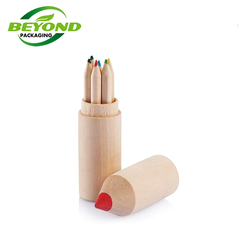 Recycled Kraft Core Wholesale Custom Printing Cardboard Cylinder Pen Pencil Packaging Storage Box