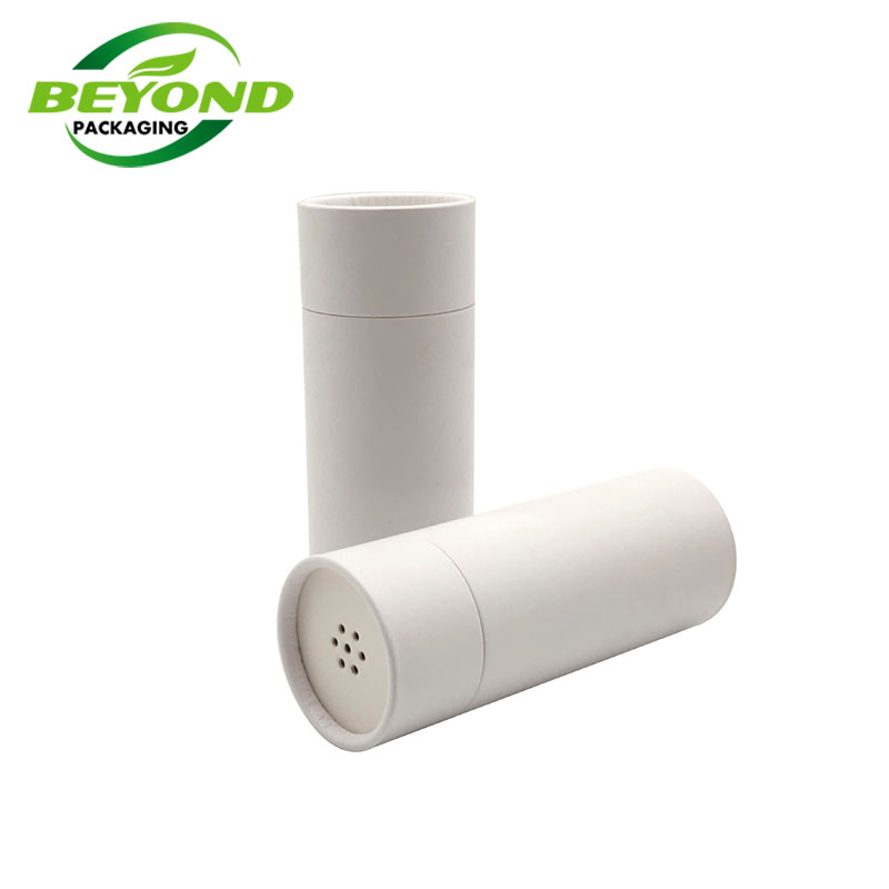 Hot Sale Round Circular Paper Tube Kraft  Packaging With Shaker Lids Cylinder Box For Bath Salt