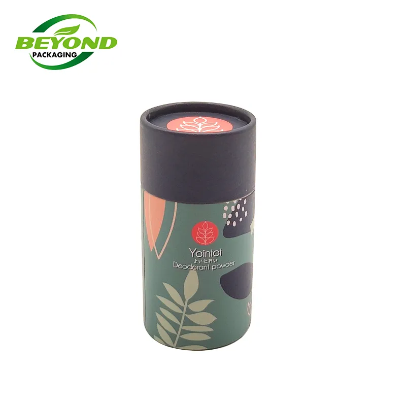 Eco Friendly Cardboard Tube Container With Sifter Shaker Paper Tube For Loose Protein Powder Packaging