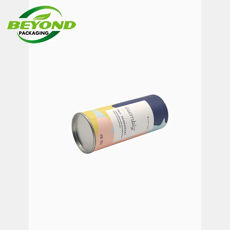 Eco cardboard food grade paper tube with salt paper tube packaging Kraft paper tube spice powder packaging with plastic shaker