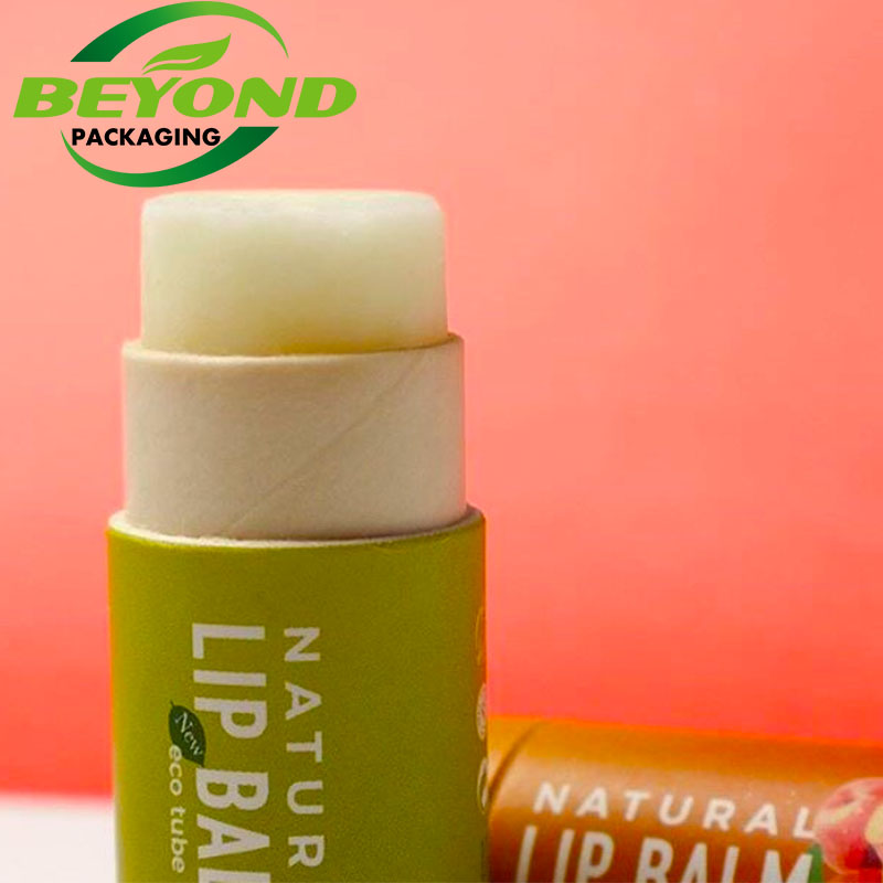 Custom Eco Friendly Refillable Deodorant Stick Cylinder Packaging Cardboard Container Push Up Kraft Paper Tube