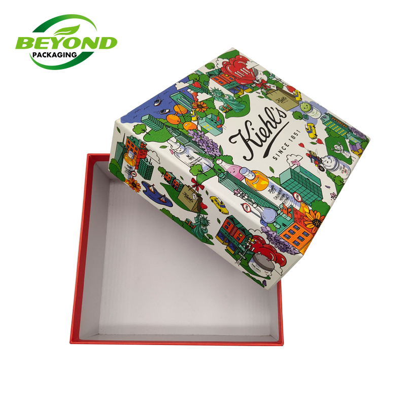 Heaven And Earth Cardboard Box Custom Printing Eco Friendly Christmas Themed Paper Gift Packaging Small Box