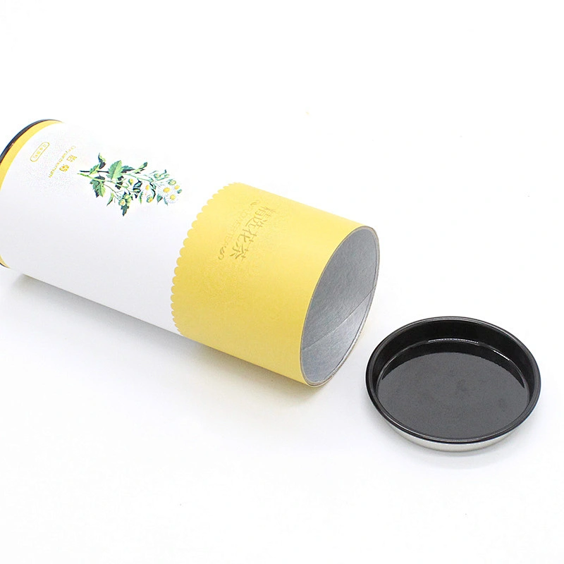 Custom Size OEM Printed Round Paper Cardboard Tube Box Gift Products T-shirt Tea Coffee Beans Packaging