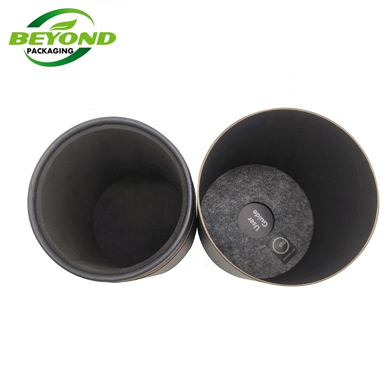 Custom Printed Luxury Alcohol Wine Round Cylinder Candle Cardboard Paper Tube Gift Packaging Box